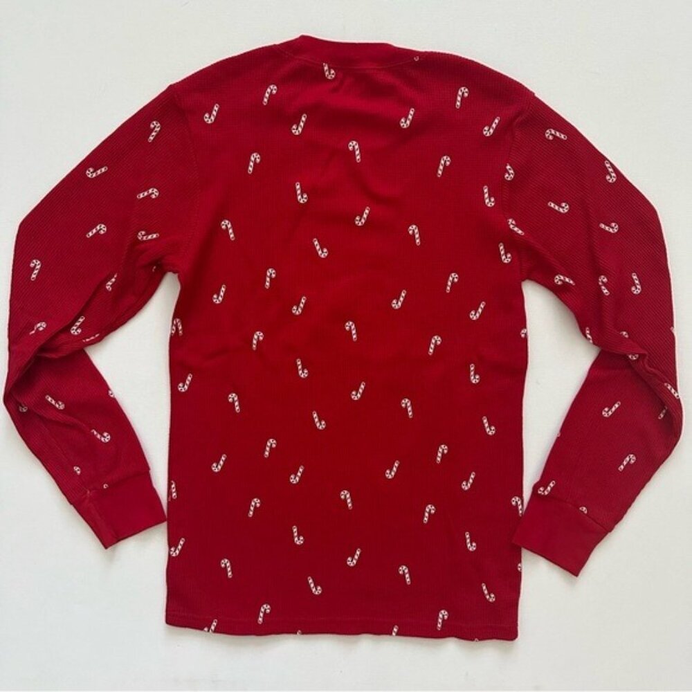 Carter’s Adult 2-Piece Candy Cane Thermal Pajamas Size S - Picture 4 of 16